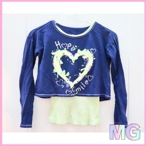 💙Hope & Smile Justice Long Sleeve Crop Top & Tank